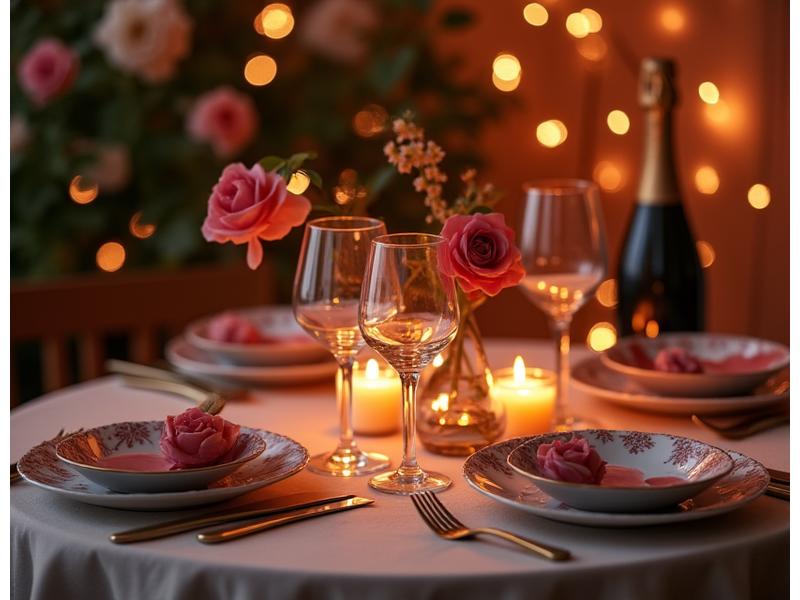 रोमांटिक डेट नाइट सेटअप